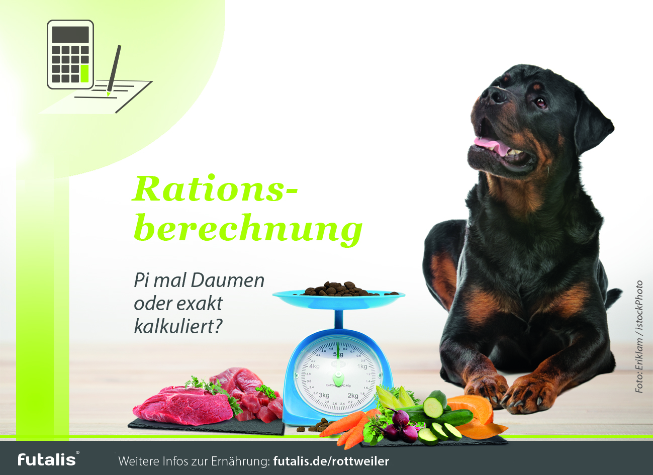 rationsberechnung rottweiler futalis